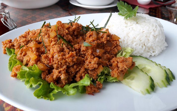 Porc Haché au lait de coco et à la citronelle